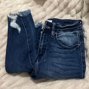 KanCan Dark Blue Distressed Skinny Jeans